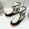★日本!!人気！セリーヌ マーガレットレースアップファーブーツ 偽物 Cek72734 - 画像 (2)