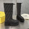 稀少フェンディ 偽物★FFモチーフ シグネチャーロングブーツ fee77182 - 画像 (5)