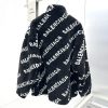 完売必至バレンシアガ ALLOVER LOGO ソフトジャケット コピー◆ブラック◆ bak18685 - 画像 (2)