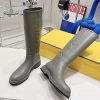 注目★フェンディ FFモチーフ カーフスキン ラウンドトゥ ブーツ コピー fef69628 - 画像 (3)