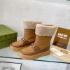 グッチ  もこもこ ショートブーツ コピー【人気商品】 gue37609 - 画像 (2)