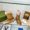 グッチ  もこもこ ショートブーツ コピー【人気商品】 gue37609 - 画像 (4)