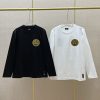 入手困難フェンディ アジュール刺繍FF 長袖クルーネック Tシャツ 偽物 2色 fee86210