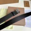 バーバリー 偽物 パーフォレーテッド モノグラム レザーベルト 80548701 - 画像 (3)