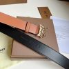 超希少！バーバリー パーフォレーテッド 偽物 モノグラム レザーベルト 805487 - 画像 (3)