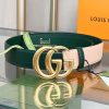 ギフトに最適 グッチ ダブルG バックル レザー ベルト コピー guz77259 - 画像 (2)