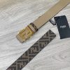 定番 フェンディ グレーレザー ベルト偽物 リバーシブル 4.0cm fey24455 - 画像 (4)