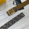 【人気商品】フェンディ グレーレザー ベルトコピー リバーシブル fee82856 - 画像 (4)