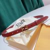 新作限定 フェンディ FFモチーフ レザー ベルト カーフレザー fet53864 - 画像 (2)