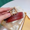 新作限定 フェンディ FFモチーフ レザー ベルト カーフレザー fet53864 - 画像 (4)
