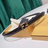 新色☆希少フェンディ FFモチーフ 偽物 レザー ベルト カーフレザー fer55436 - 画像 (4)