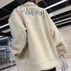 ステューシー 偽物 SHERPA ロゴ もこもこシェルパジャケット suf75215 - 画像 (2)