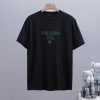 すぐ届プラダ シンプル 刺繍ロゴ コットン Ｔシャツ 偽物 2色 puu61170 - 画像 (6)