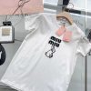 最安値挑戦 ミュウミュウ 刺繍入りコットンTシャツ 偽物 myl63098 - 画像 (6)