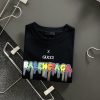 【関送込】グッチ x バレンシアガ コピー コラボ 半袖Tシャツ 2色 guu97767 - 画像 (4)