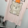 争奪戦グッチ×Kawaii 偽物 キャットプリント Tシャツ gus26464 - 画像 (4)