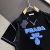 確保済みプラダ コピー エンボス ロゴ コットン Tシャツ 2色 puj65769 - 画像 (2)