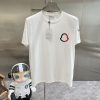 追跡付き 安いモンクレール コピー ロゴ コットン クルーネック Tシャツ 2色 moy51008 - 画像 (4)