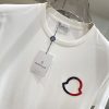 追跡付き 安いモンクレール コピー ロゴ コットン クルーネック Tシャツ 2色 moy51008 - 画像 (5)