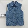目を惹くカラー シャネル カメリアジャガードデニムトップ 上下セット shs83701 - 画像 (8)