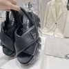 【プラダ 偽物】ソフト パッド入りナッパ レザー ウェッジ サンダル pud11886 - 画像 (6)