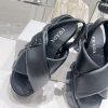 【プラダ 偽物】ソフト パッド入りナッパ レザー ウェッジ サンダル pud11886 - 画像 (8)