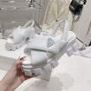 すぐ届【プラダ】ソフト パッド入りナッパ レザー ウェッジ サンダル コピー puv98547 - 画像 (4)