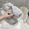 すぐ届【プラダ】ソフト パッド入りナッパ レザー ウェッジ サンダル コピー puv98547 - 画像 (7)
