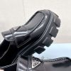 争奪戦♡プラダ モノリス 偽物 ブラッシュドレザー ローファー pud94724 - 画像 (7)