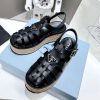 お洒落プラダ Rubber wedge platform sandals ウェッジサンダル コピー pur40331 - 画像 (3)