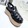 お洒落プラダ Rubber wedge platform sandals ウェッジサンダル コピー pur40331 - 画像 (4)