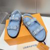 ★日本!!人気！ルイヴィトン パナマ ライン サンダル モノグラム ブルー 偽物 1A9IML - 画像 (2)