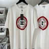 シャネル Tシャツ コピー 半袖 コットン ロゴ ホワイト sho02448 - 画像 (3)