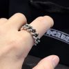 入手困難 クロムハーツ CH◆STAR 目を惹く シルバーリング 偽物 Kuj16948 - 画像 (6)