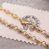 クロムハーツ 22K Gold ペーパーチェーン コピー ネックレス Kui84681 - 画像 (4)
