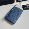 プレゼント最適シャネル 偽物 ミニ財布 キャビア ライトゴールド金具 shu67180 - 画像 (3)
