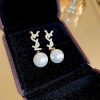 超希少！サンローラン パール イヤリング 偽物 188035YSL - 画像 (6)