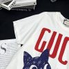 ★日本!!人気！グッチ Since 1921 キャット プリント Tシャツ guu43007 - 画像 (3)