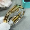 速達発送ティファニー コピー Lock ダイヤ付き ハングル ブレスレット 3色 Tio13034 - 画像 (2)