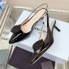 最新でオシャレプラダ コピー パテントレザー スリングバックパンプス pue63414 - 画像 (3)