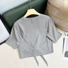素敵なミュウミュウ 偽物 Cotton ロゴコットンTシャツ myz72363 - 画像 (4)