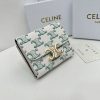 激安価格！セリーヌ トリオンフキャンバス コンパクトウォレット Cen30554 - 画像 (5)