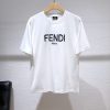 関送込【フェンディ コピー】刺繍ロゴ 半袖 Tシャツ fef30580 - 画像 (2)