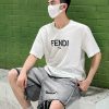 関送込【フェンディ コピー】刺繍ロゴ 半袖 Tシャツ fef30580 - 画像 (11)