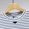 稀少 プラダ コピー プリント インターロック ボーダーTシャツ puc23710 - 画像 (3)
