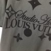 高品質 ルイヴィトン グラフィック クルーネック Tシャツ 偽物 2色 vut91018 - 画像 (8)