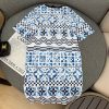 送料無料ルイヴィトン コピー モノグラムタイルプリントTシャツドレス vuk62683 - 画像 (2)