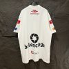 追跡付き 安いバレンシアガ コピー ロゴミディアムフィットTシャツ baw05478 - 画像 (4)