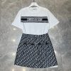 超希少！ディオール コットンジャージー Tシャツ 偽物 上下セット des61415 - 画像 (5)