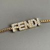 激安価格！フェンディ ゴールドカラー ブレスレット コピー fex72216 - 画像 (6)